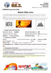 Volantino Gite GES-APS 2026
